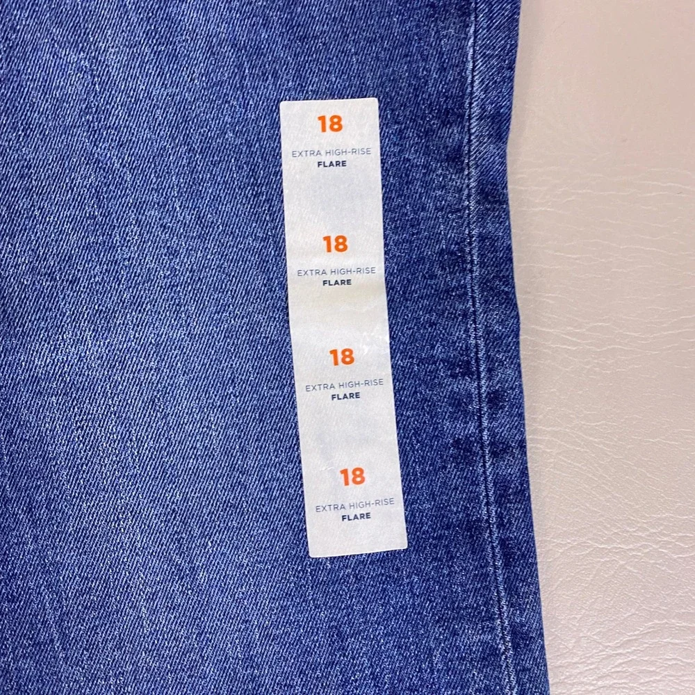 Old Navy Jeans Women's Size 18 Extra High-Rise Flare Dark Wash Blue New NWT